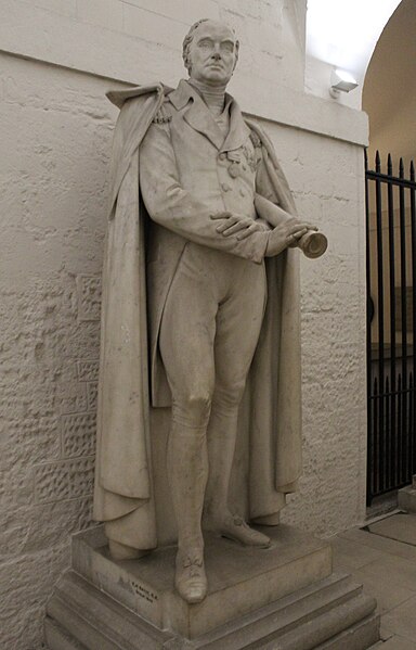 Statue of Pulteney Malcolm, the crypt of St Paul's Cathedral, London
