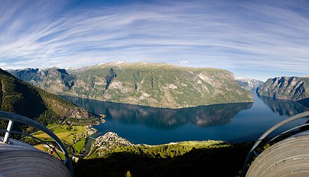 Aurlandsfjord seen from Stegastein