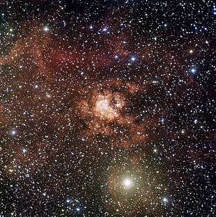RCW 49 aufgenommen durch die Wide Field Imager (WFI) Kamera am MPG/ESO-2,2-m-Teleskop