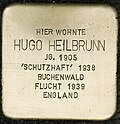 Stolperstein für Hugo Heilbrunn (Luxemburger Straße 37)