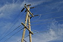 Strain insulators on high-voltage power lines Strain insulators.jpg