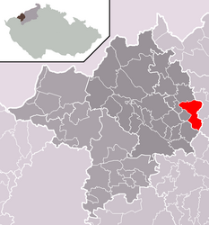 Strupčice - Carte