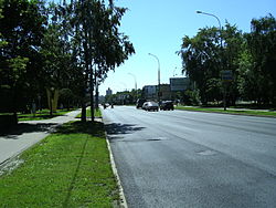 Svobody Street op 71 (zicht richting het centrum naar het zuiden).