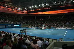 Pat Rafter Arena.jpg de Tennyson Tennis Centre