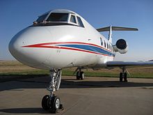 1974 Grumman G-1159 NASA Shuttle Training Aircraft flown 49 times by Amarillo favorite son and airport namesake Astronaut Rick Husband, commander of the STS-107 Space Shuttle Columbia Texas Air & Space Museum STA.JPG