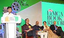 The Minister of State (Independent Charge) for Information & Broadcasting, Shri Manish Tewari delivering the key note address, at the launch of the Limca Book of Records 2013-Cinema Special, in New Delhi on April 10, 2013.jpg