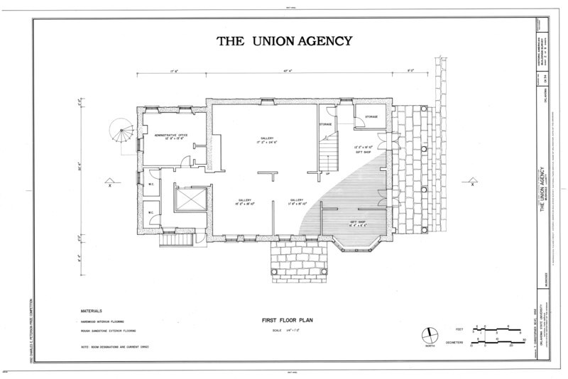 File:The Union Agency, Honor Heights Park, Muskogee, Muskogee County, OK HABS OKLA,51-MUSK,3- (sheet 2 of 9).tif