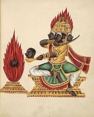 <span class="mw-page-title-main">Trishira</span> Rakshasa in Hindu mythology