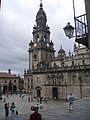 Torre del reloj y Puerta Santa de la Catedral de Santiago de Compostela.JPG