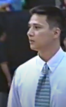 Trillo as an assistant coach for the Alaska Milkmen in 2000 Trillo alaska milkmen 2000.png