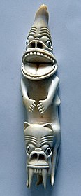 A carved representation of a tupilaq, from Greenland