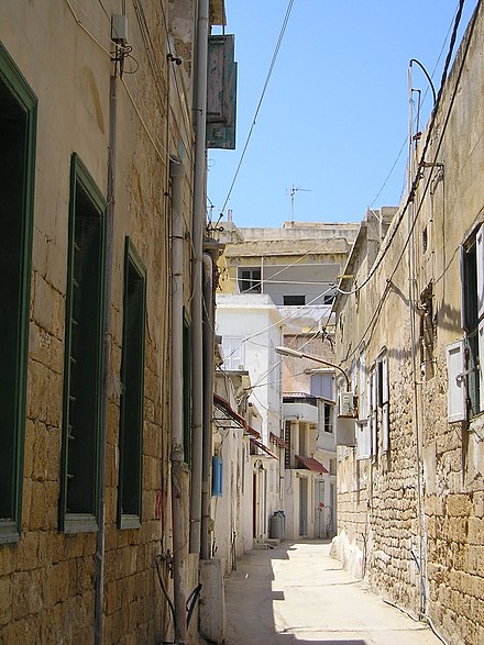 Narrow street in the Christian quarter, Tyre
