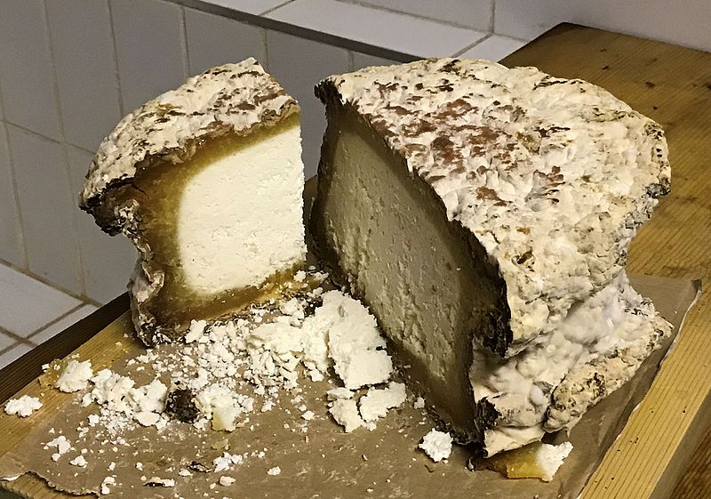 File:Tyrolean grey cheese Loaf Cut.jpg