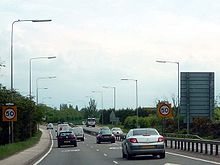 50 mph (80 km/h) sign on a dual-carriageway road UK 50 mph speed limit signs on a dual-carriageway.jpg