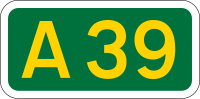 Thumbnail for File:UK road A39.svg