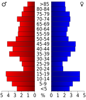 Bevolkingspiramide Clark County