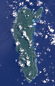 NASA satellite image of Ulawa (Landsat 7)