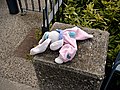 * Nomination: A lost comforter in Preher Square at en:Saint-Étienne, France. --Touam 17:58, 6 May 2023 (UTC) * * Review needed