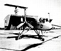 Defelcted Slipstream prototype VZ-3RY on runway, flaps down