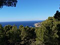 Thumbnail for File:View from trail to Torre des Savinar to Cala d'Hort, Ibiza.jpg