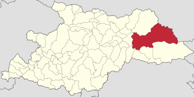 Localização da oraș de Vișeu de Sus no distrito de Maramureș