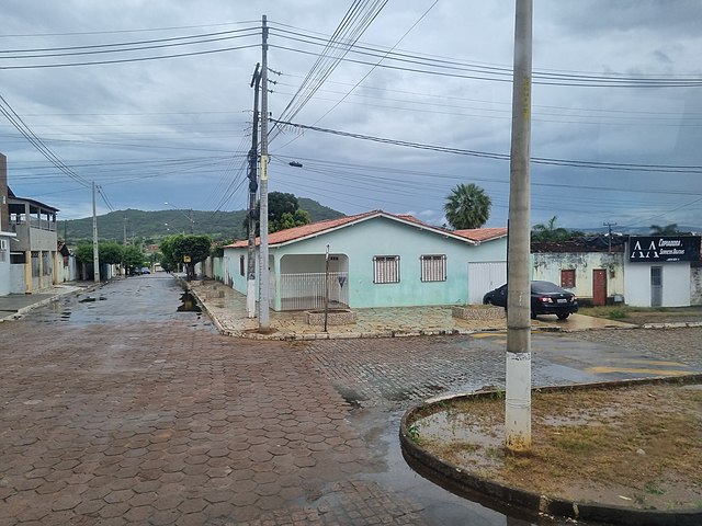 Vista parcial de Pilões, distrito do município de Candiba, Bahia, em janeiro de 2023.