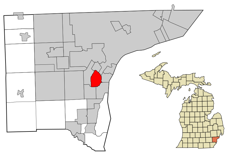 File:Wayne County Michigan Incorporated and Unincorporated areas Lincoln Park highlighted.svg