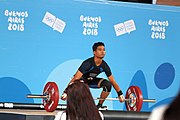 Deutsch: Gewichtheben bei den Olympischen Jugendspielen 2018; Tag 2, 10. Oktober 2018; Jungen 62 kg English: Weightlifting at the 2018 Summer Youth Olympics at 8 October 2018 – Boys' 62 kg