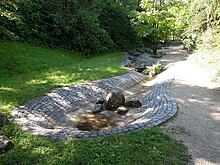 Westpark (Munich) - play area at the water inlet to the lake.jpg