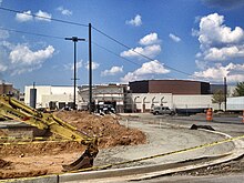 A Walmart under construction at Westside Village, August 2012 Westside Village - new development in Vine City 2.JPG