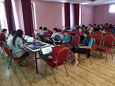 GLAM+Wikidata workshop in Tskhkadzor during Summer WIkicamp