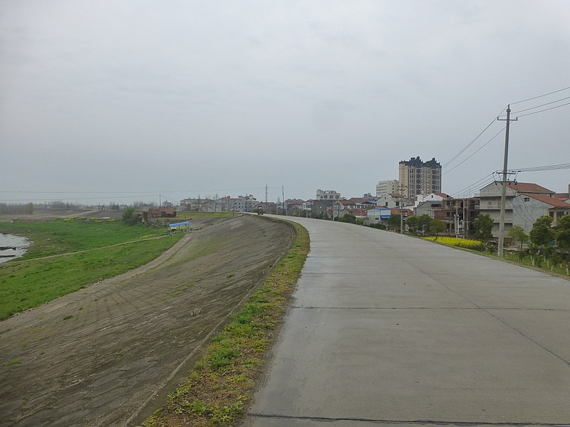 File:Xintan Town - on the levee - P1540393.JPG