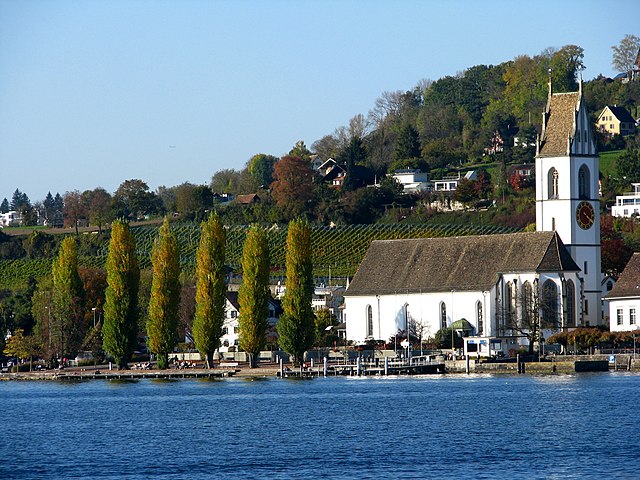 Meilen church and wine yards