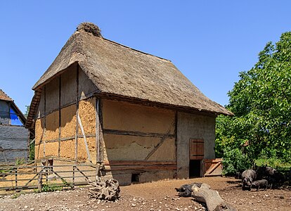 Half-timbered pigsty from Luemschwiller Écomusée d’Alsace Ungersheim France