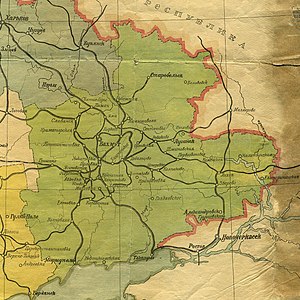 Донецкая губерния на карте
