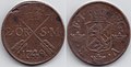 Шведская монета 2 эре (1749 год), Фредрик I.