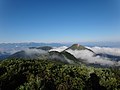 火打山から見た後立山連峰と焼山