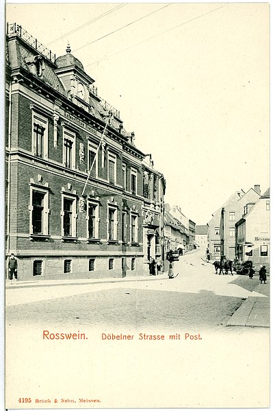 File:04195-Roßwein-1903-Döbelnerstraße mit Post-Brück & Sohn Kunstverlag.jpg