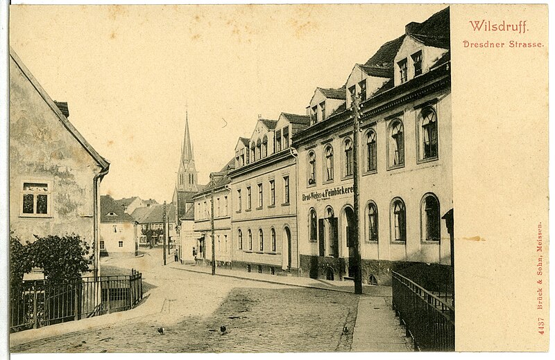 File:04437-Wilsdruff-1903-Dresdner Straße-Brück & Sohn Kunstverlag.jpg