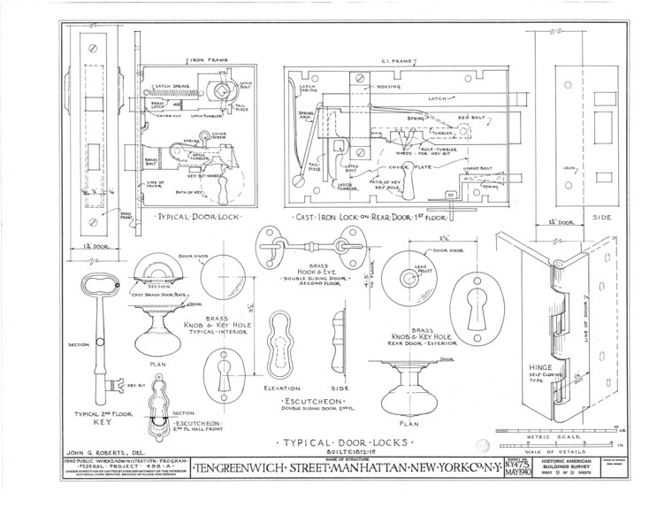 File:10 Greenwich Street (House), New York, New York County, NY HABS NY,31-NEYO,54D- (sheet 9 of 9).tif