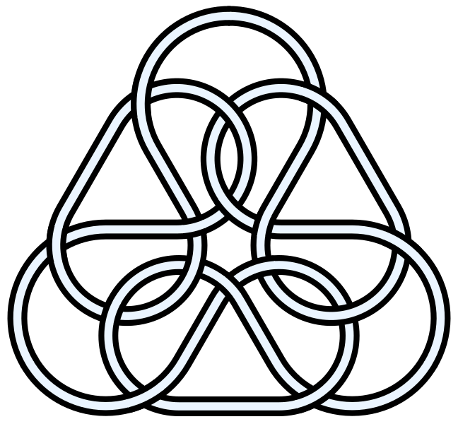 File:15crossings-three-trefoils-decorative-knot.svg