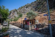 Telmessos rock cut rombs in Fethiye.Photograph taken in Fethiye in 2019 by John Lubbock.