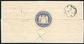 1885-10-24 Briefcouvert an Herrn Superintendent Saube in Gartow mit Siegelmarke Königliche-Preussisches Consistorium Stade, Rückseite.jpg