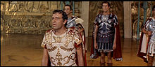 Richard Burton en 1953 en a cinta Cleopatra.