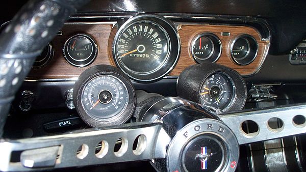 Rare, high-performance 8000 RPM Rally-Pac as factory installed on a low-mileage 1966 Mustang GT convertible 1966 mustang 8000rpm rally pac.jpg