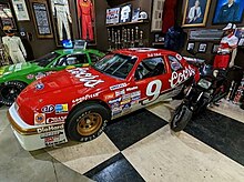 Bill Elliott's 1987 Daytona 500 Winning Ford Thunderbird, which also set the all-time fastest qualifying speed at Daytona International Speedway at 210.364 MPH, on display at the Georgia Racing Hall of Fame. 1987 Daytona.jpg