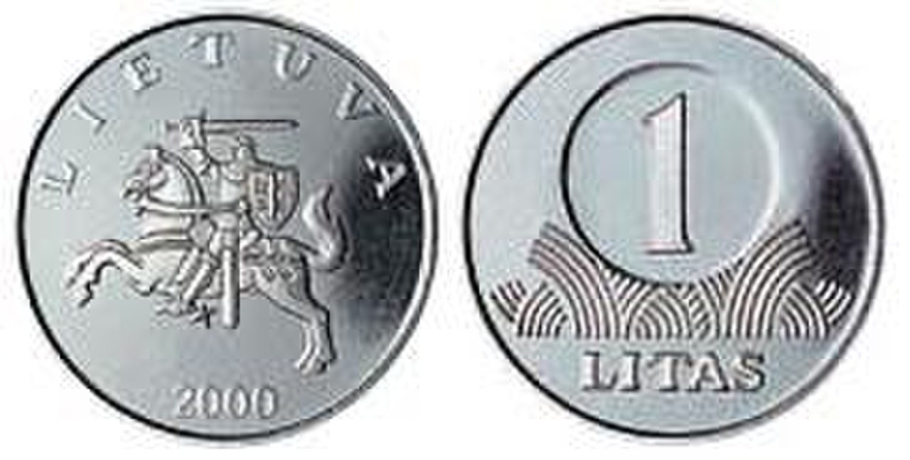 1 5 лит. Литва 1 лит, 1998-2014. Лита Coin. Лит. Чья 1 Литас.