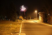 Deutsch: Silvesterfeuerwerk in Herwigsdorf