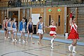 Accompaniment of gymnasts from the Zurich Gymnastics Association during rotations by the majorettes