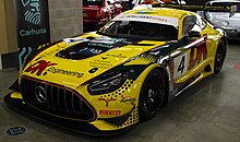 2 Seas Motorsport Mercedes-AMG GT3 Evo which was driven by Cottingham and Lewis Williamson in the 2022 British GT Championship. 2022 Mercedes-AMG GT3 DK Engineering.jpg